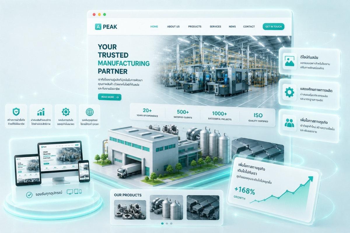 Factory Website Mockup